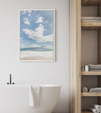Sylvie Beach Framed Canvas by Alicia Abla