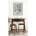 Fille assise a table 1947 Henri Matisse by Nostalgia Prints Framed Canvas Wall Art Print