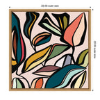 Fanciful Ficus SQ Expansion by Alicia Bock Framed Canvas Wall Art Print