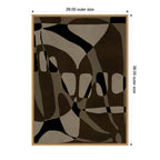 Sylvie Contour 1 Framed Canvas by Shatha Al Dafai