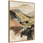 Sylvie Tonal Mountains II Framed Canvas by Amy Lighthall
