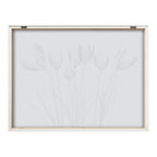 Blake Crocus X Ray Floral BW Framed Printed Art by The Creative Bunch Studio