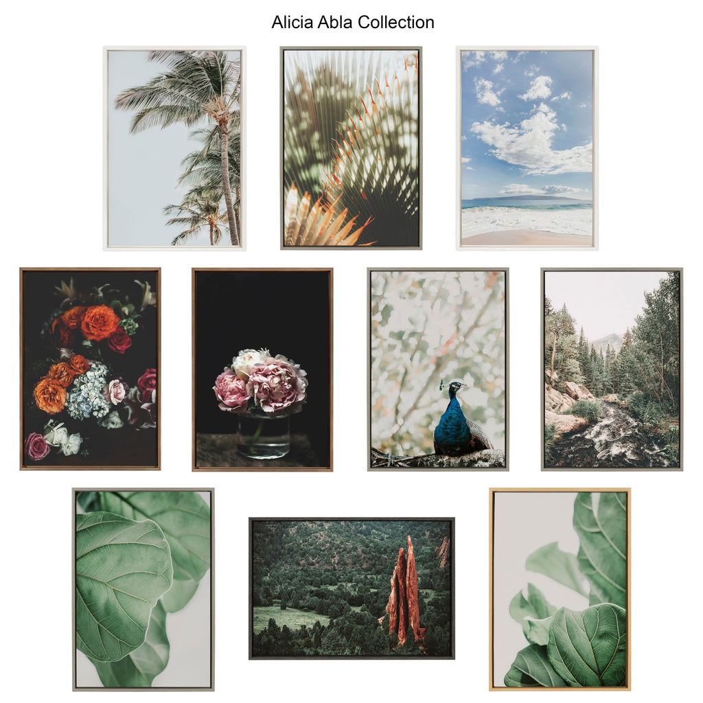 Sylvie Fogged Landscape Framed Canvas by Alicia Abla