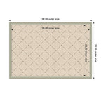 Pinboard Green Lattice Print