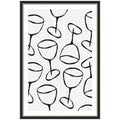 Wine Everywhere by Gabrielly Guedes Framed Wall Art Print