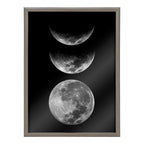 Blake Mod Moon It's Just a Phase Framed Printed Glass by The Creative Bunch Studio