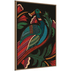 Sylvie Peacock Framed Canvas by Carey Copeland