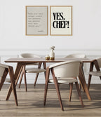 Sylvie Yes Chef Framed Canvas by Saint and Sailor Studios
