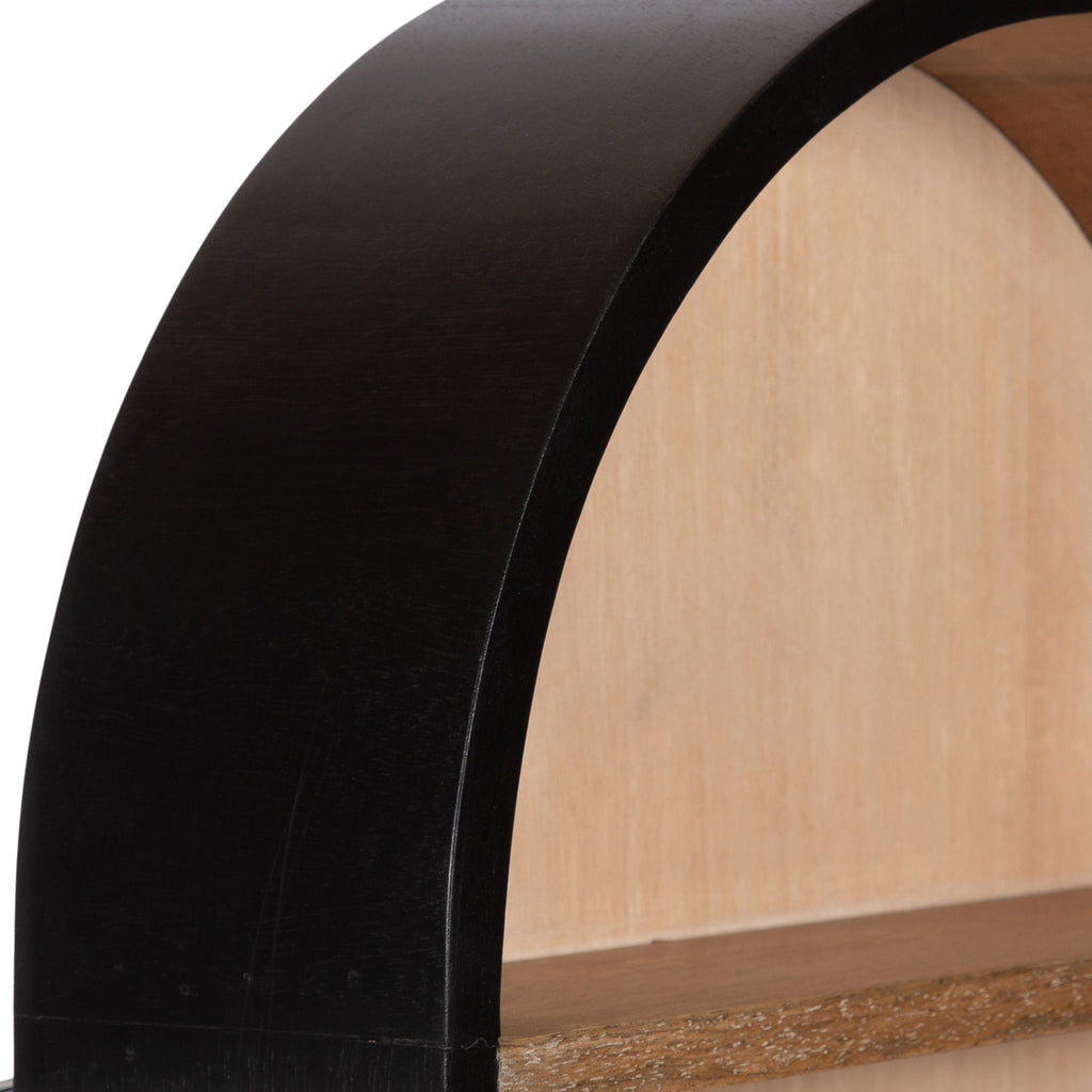 Hutton Wood Capsule Wall Shelf