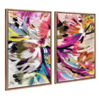 Sylvie Beaded Amaze Left and Right Framed Canvas Art Set by Inkheart Designs