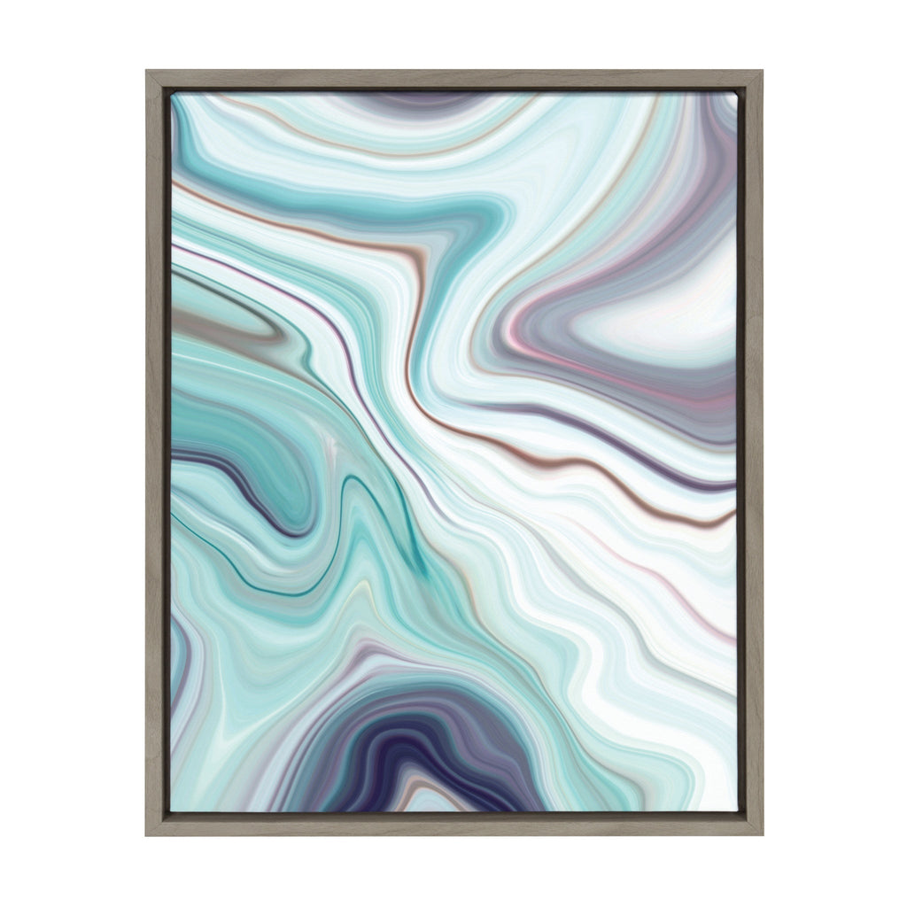 Sylvie Abstract Framed Canvas by Amy Peterson