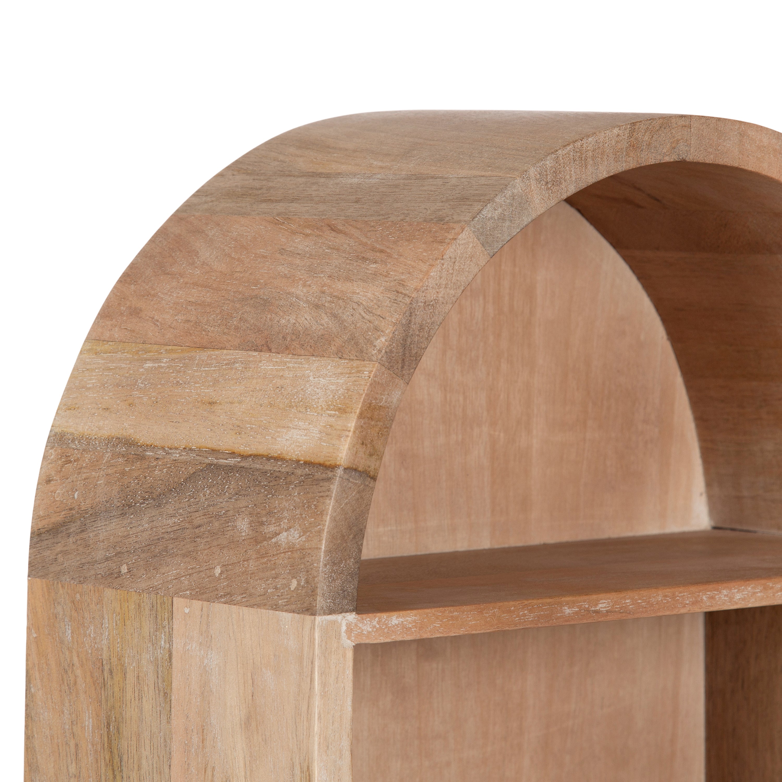 Hutton Wood Capsule Wall Shelf