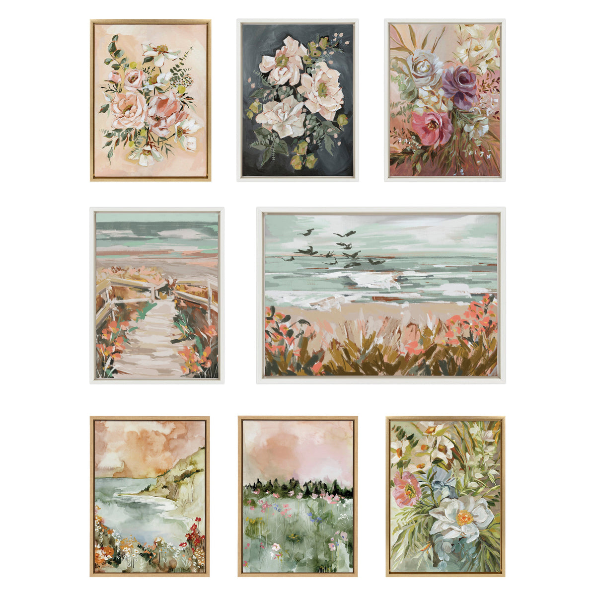 Sylvie Landscape 04 Framed Canvas by Annie Quigley