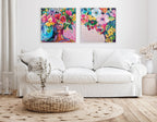 Sylvie Beaded She Was A Curious Mind Framed Canvas by Rachel Christopoulos