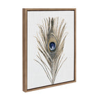 Sylvie Peacock Feather Framed Canvas by Simon Te of Tai Prints