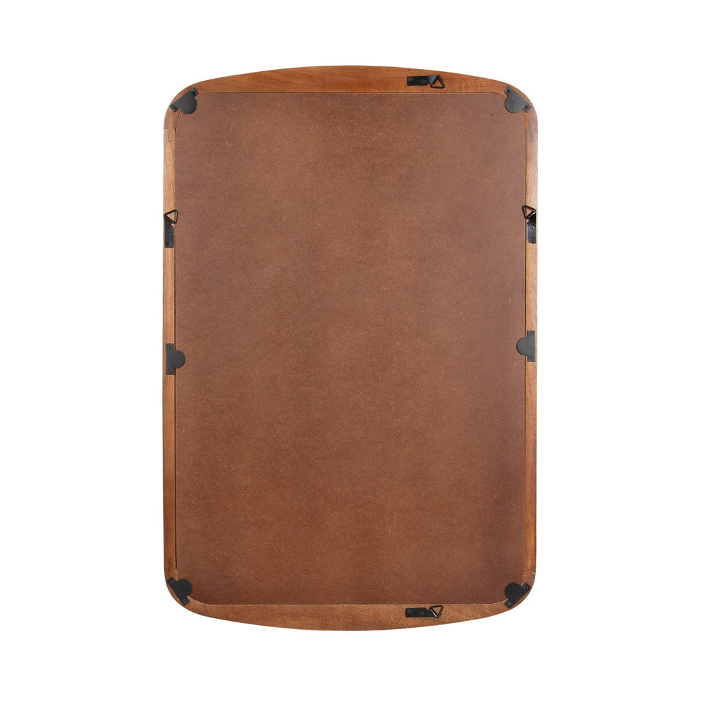 Hera Radius Rectangle Wood Mirror
