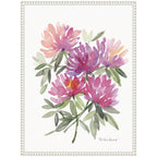 Sylvie Abstract Watercolor Pink Floral Framed Canvas by Patricia Shaw