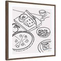 Dinner Club by Gabrielly Guedes Framed Canvas Wall Art Print