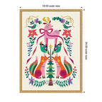 Sylvie Framed Canvas Winter Woodland Animals Christmas Tree by Rachel Lee