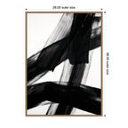 Black Mark No. 3 by Amy Lighthall Framed Canvas Wall Art Print