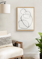 Blake 869 Going In Circles Framed Printed Glass by Teju Reval of SnazzyHues