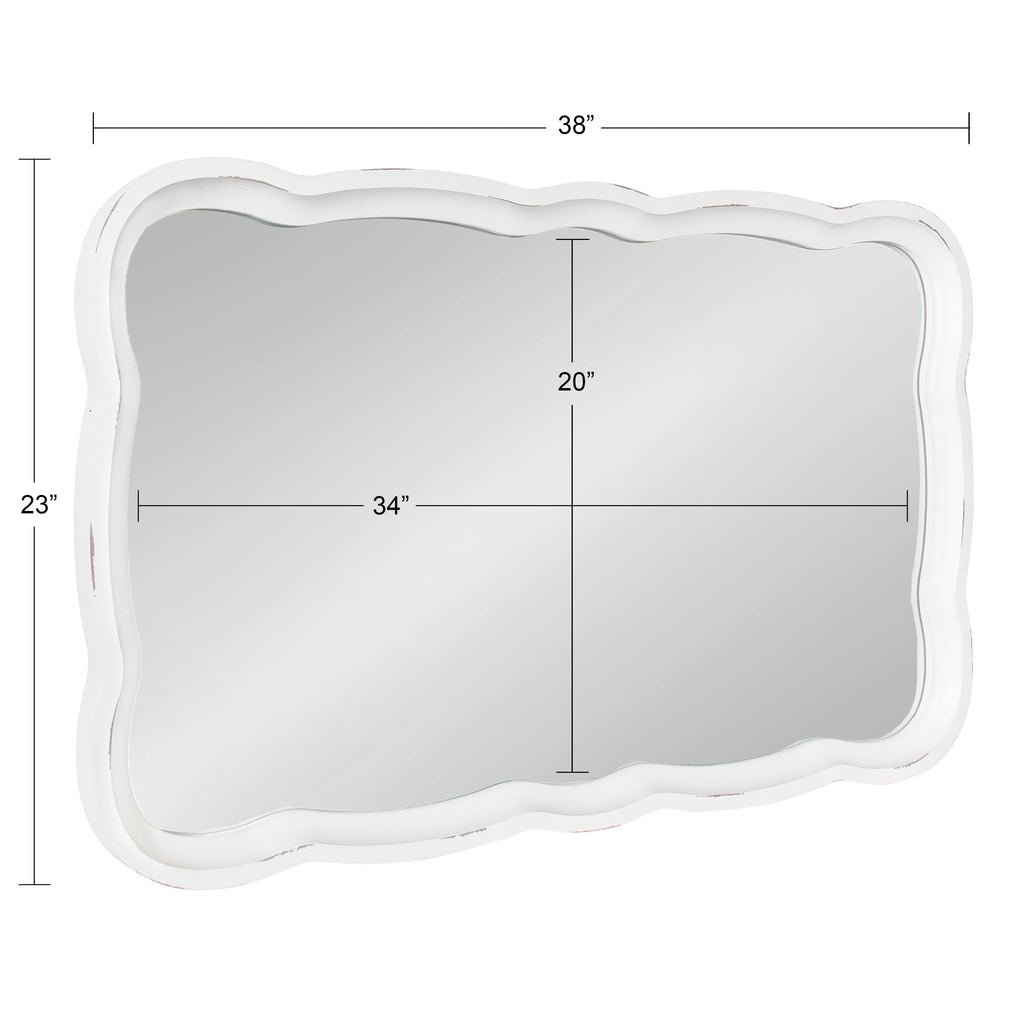 Hatherleigh Scallop Wood Wall Mirror