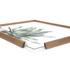 Blake Parrys Agave Framed Printed Glass by Emily Marie Watercolors