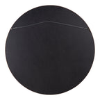 Hutton Round Wood Wall Mirror