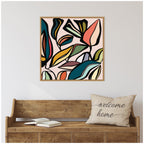 Fanciful Ficus SQ Expansion by Alicia Bock Framed Canvas Wall Art Print