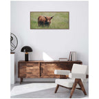 Highland Cow No. 1 by Laura Evans Framed Canvas Wall Art Print
