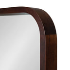 Hutton Wood Framed Radius Rectangle Mirror