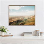 Sylvie Rolling Hills and Open Pastures Framed Canvas by Alicia Abla
