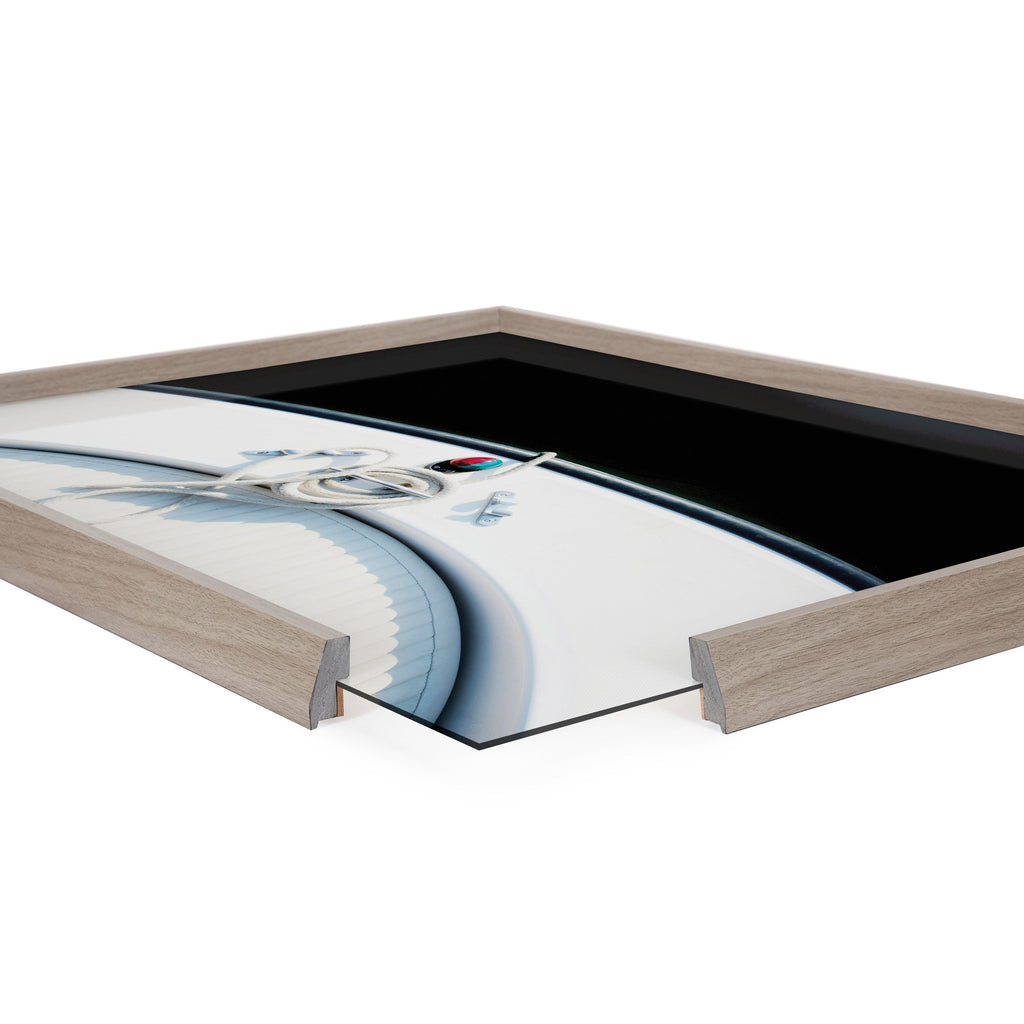 Blake Drifting Framed Printed Glass by Alicia Abla