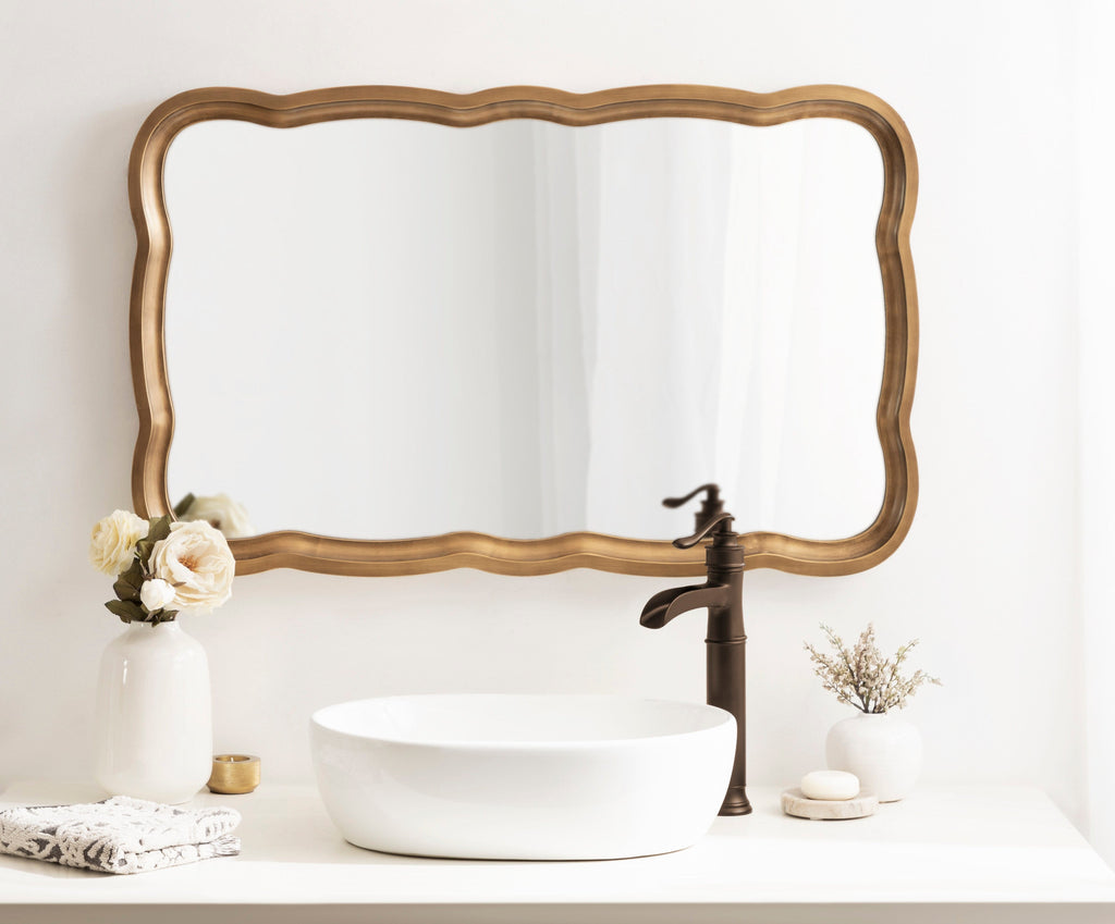 Hatherleigh Scallop Wood Wall Mirror