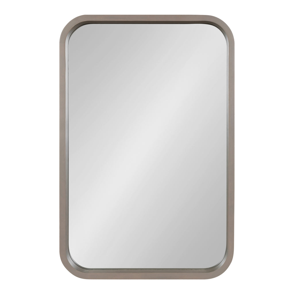 Hutton Wood Framed Radius Rectangle Mirror