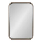 Hutton Wood Framed Radius Rectangle Mirror