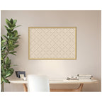 Pinboard Green Lattice Print