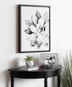 Sylvie Succulent Framed Canvas by Simon Te of Tai Prints