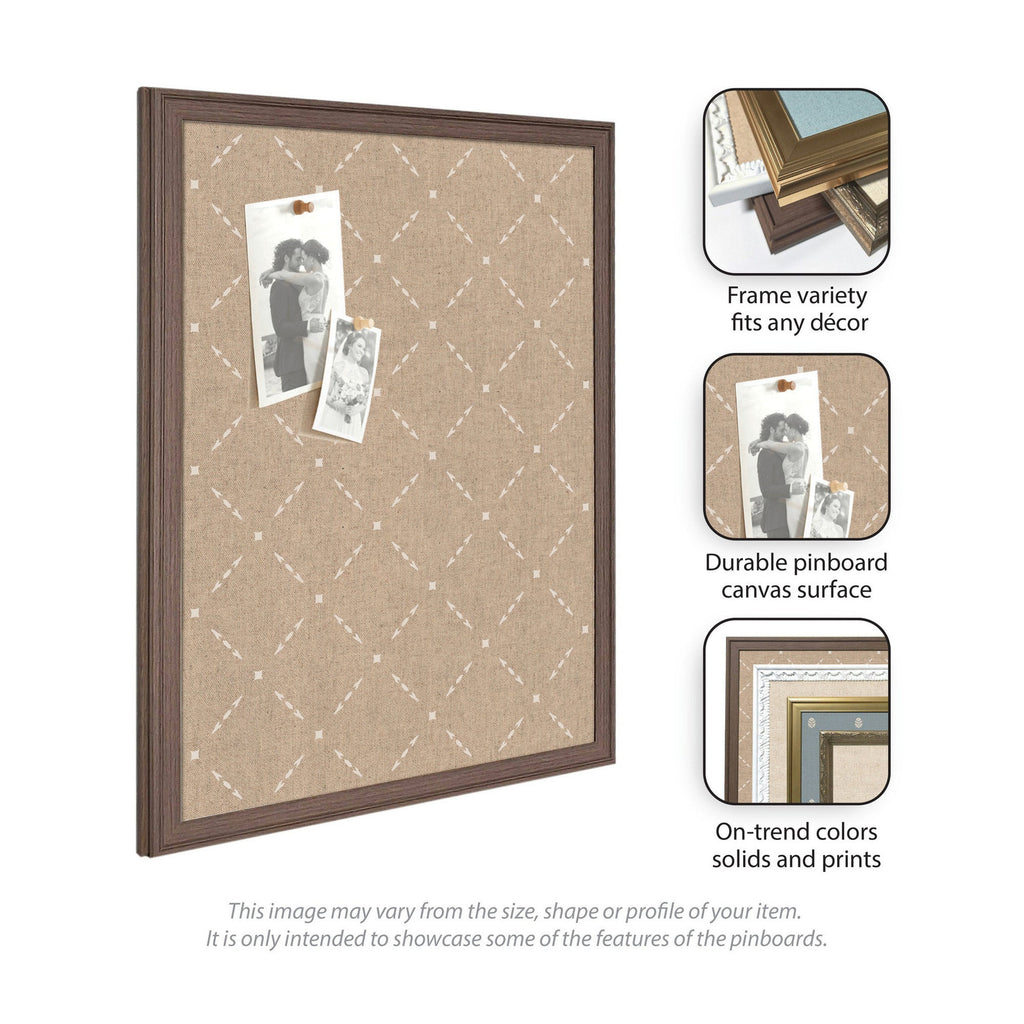 Pinboard Beige Lattice Pattern
