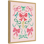 Sylvie Framed Canvas Christmas Bows by Rachel Lee