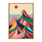 Sylvie MCM Mountains Framed Canvas by Rachel Lee of My Dream Wall