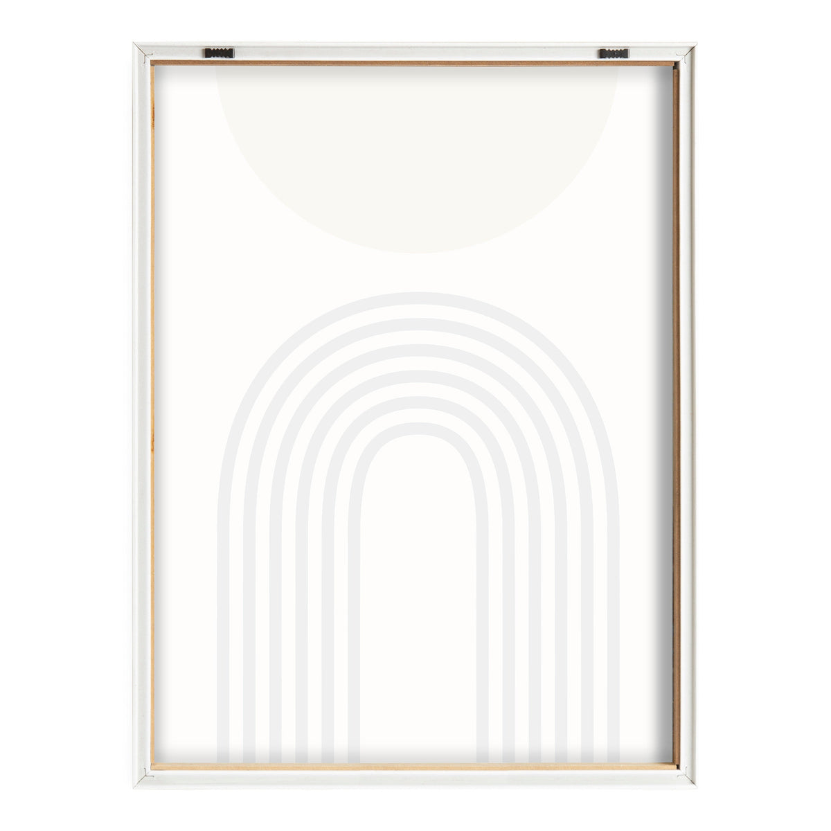 Blake Retro Mountain Sunrise Framed Printed Glass by The Creative Bunch Studio