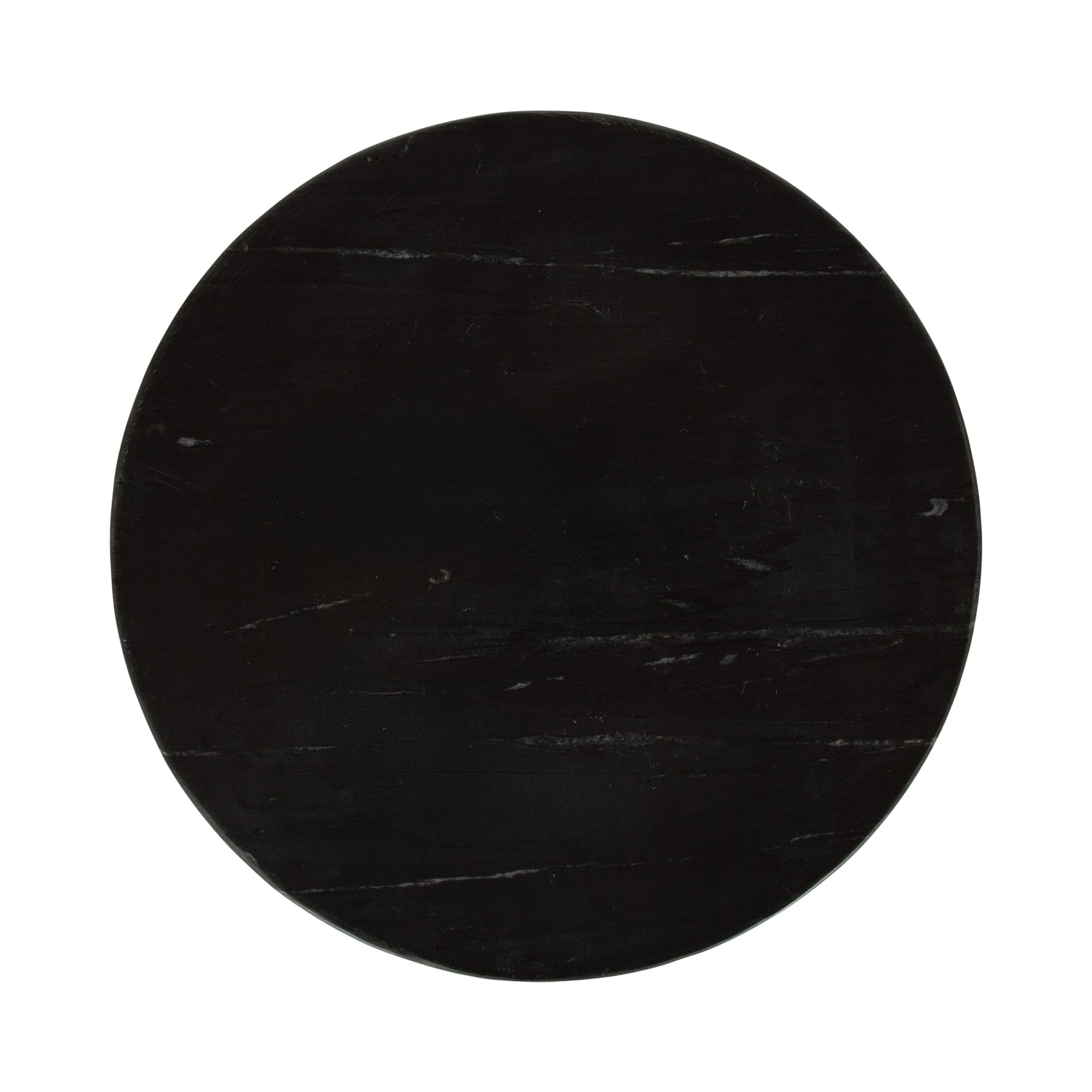 Baronet Round Marble and Metal Table