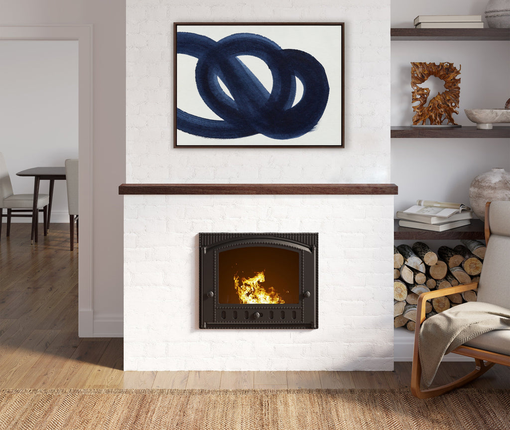 Sylvie Japandi 18 Framed Canvas by Rocket Jack