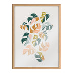 Blake Tropical Leaves 02 Framed Printed Glass by Alicia Schultz