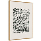 Abstract Black by Gabrielly Guedes Framed Canvas Wall Art Print