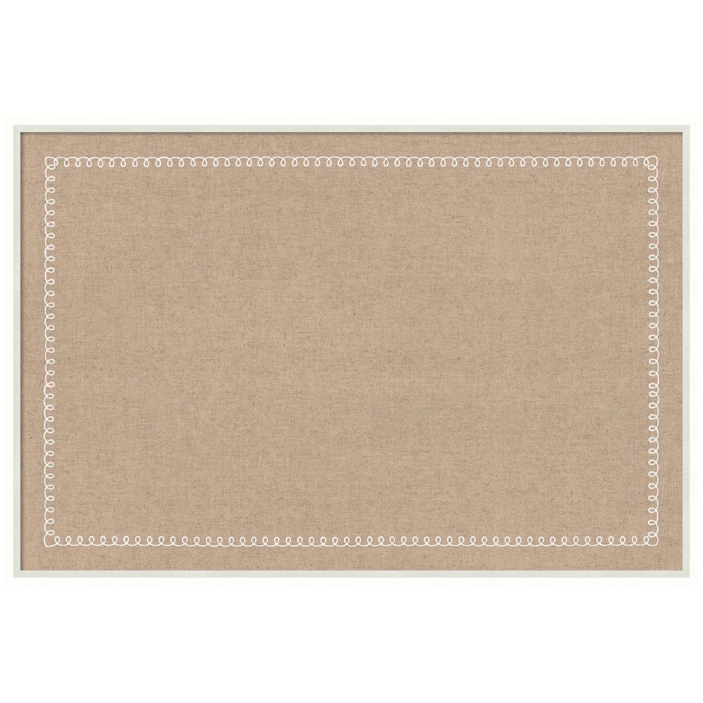Pinboard White Scalloped Edge