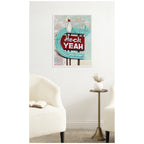 Heck Yeah by Krista V. Allenstein Framed Canvas Wall Art Print