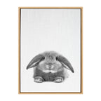 Sylvie Rabbit Framed Canvas by Simon Te of Tai Prints