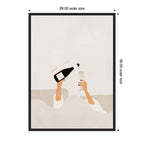Sylvie Good Morning Art Print Framed Canvas by July Art Prints